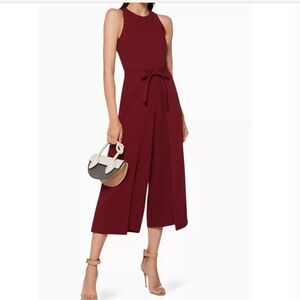 NWT Joie Mairead Jumpsuit in Garnet 2